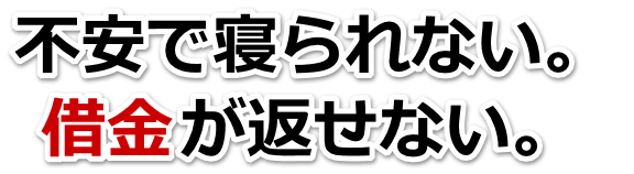 不安で寝られない。借金が返せない。秦野市で弁護士や司法書士に無料相談する